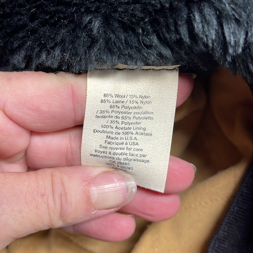 Plaid wool hat - Picture 3 of 4